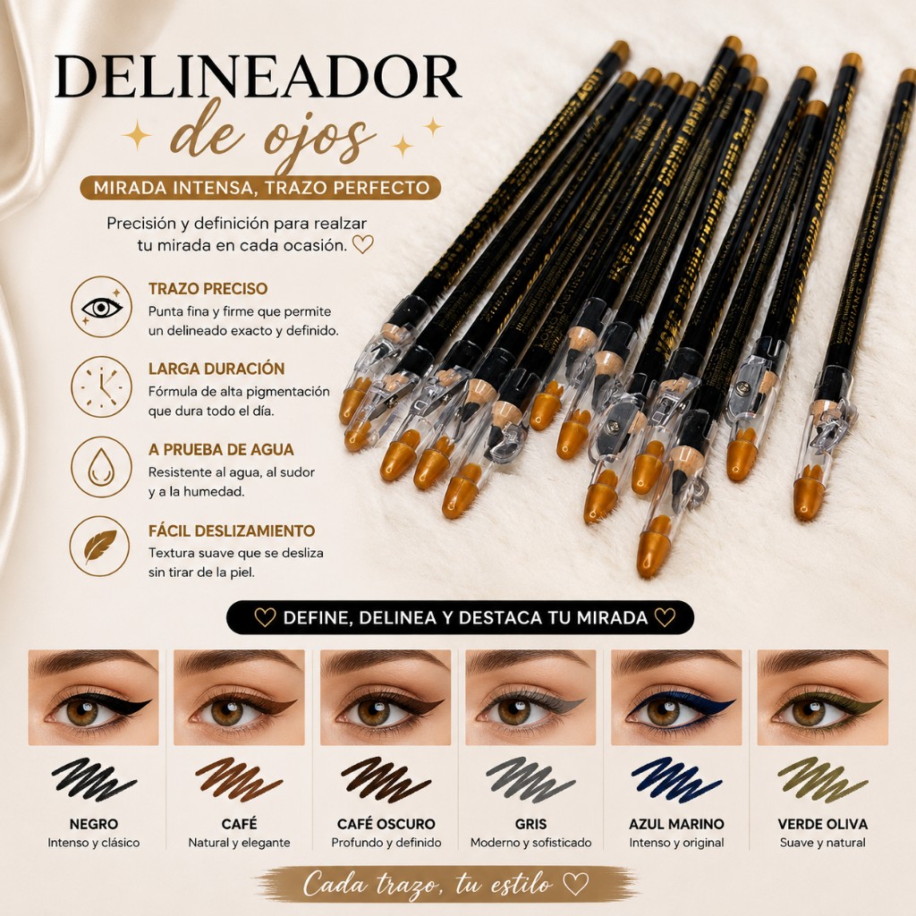 delineadores negros