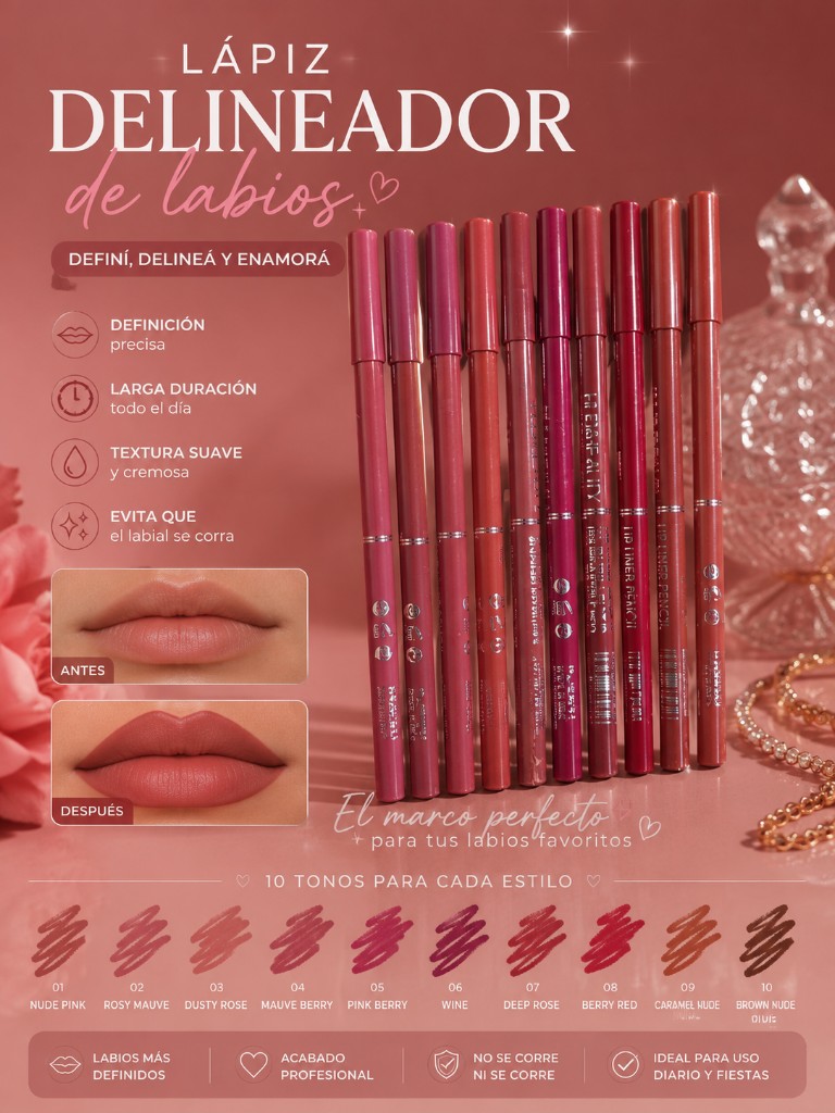 Delineadores labiales