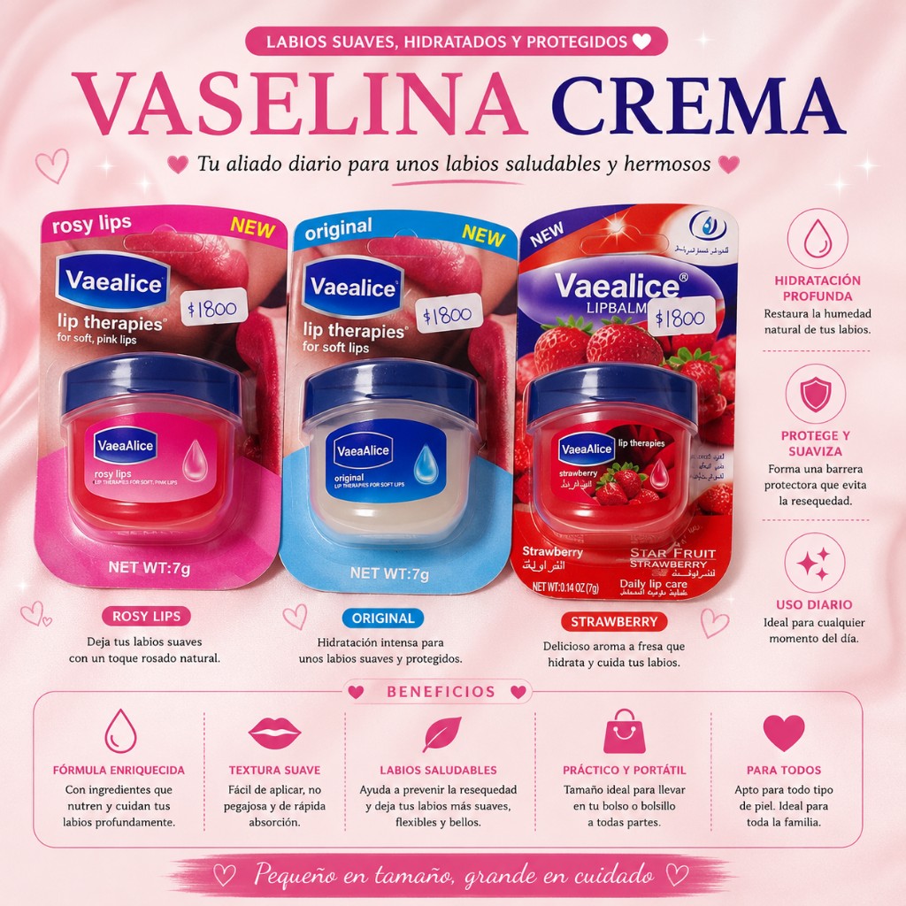 Vaealice vacelina sabores