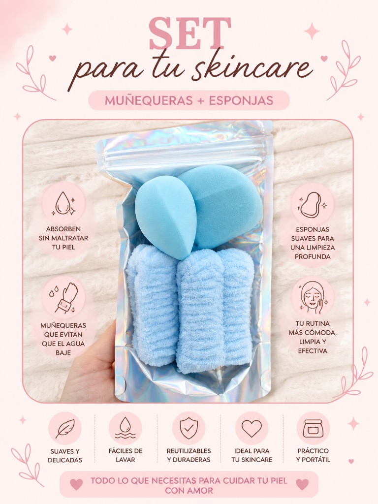 Esponjas + muñequeras