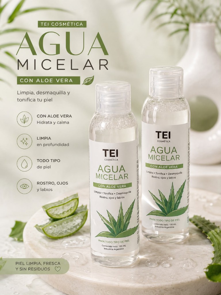 TEI Agua Micelar Aloe Vera