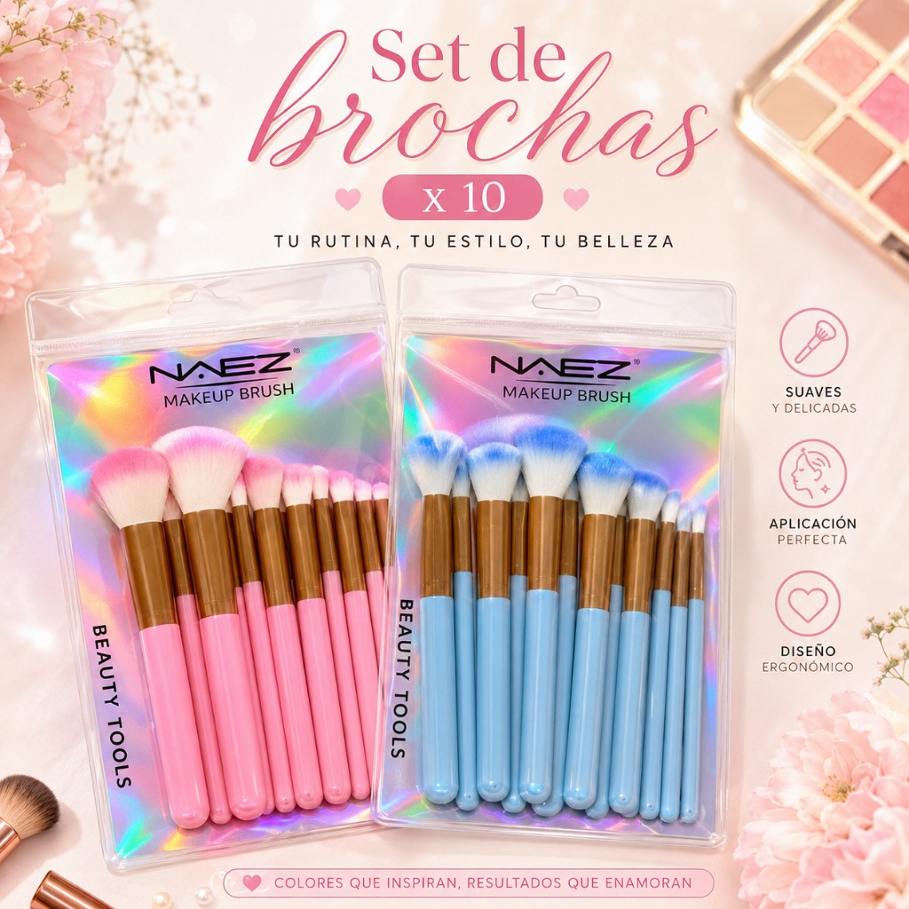 Set de brochas x10