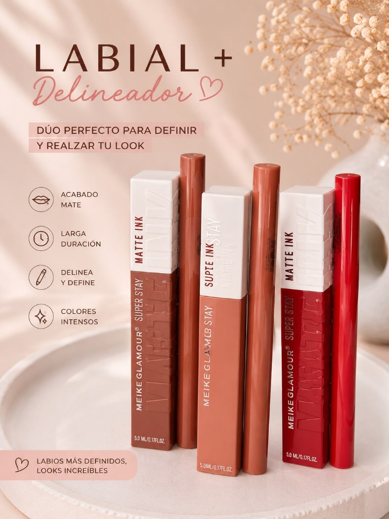 Labial + delineador