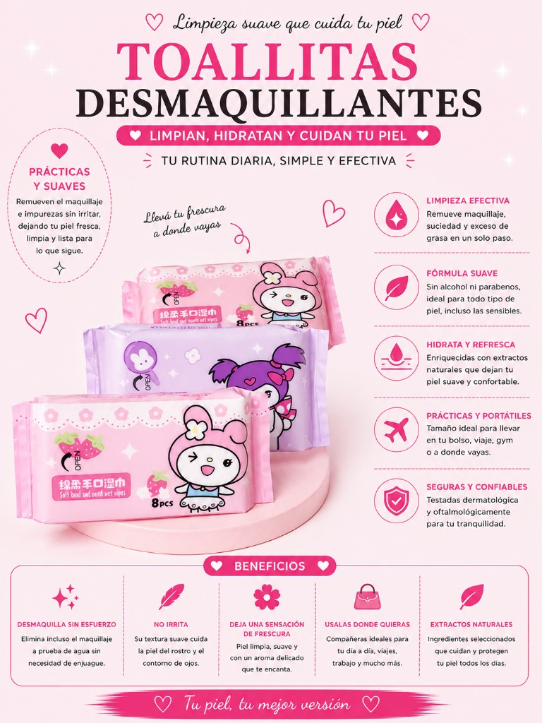 Toallitas desmaquillantes