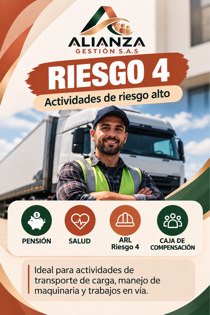 ARL + EPS + AFP + CCF – Riesgo 4