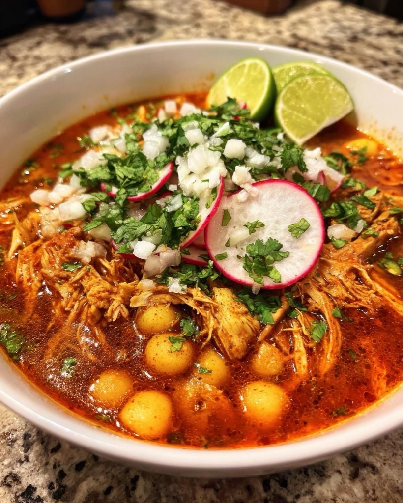 Pozole de pollo