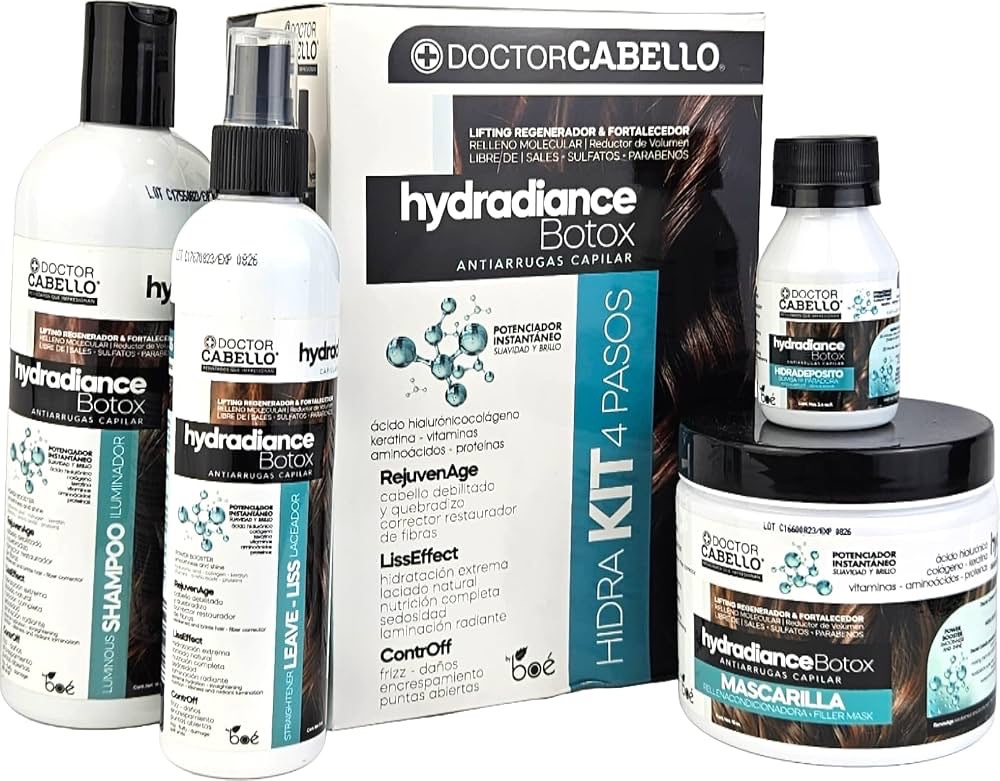 Doctor Cabello Hydradiance Botox kit 4 pasos