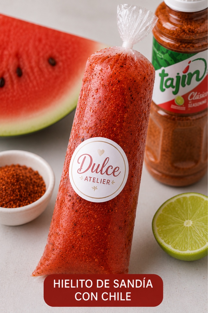 Hielito de sandía con chile