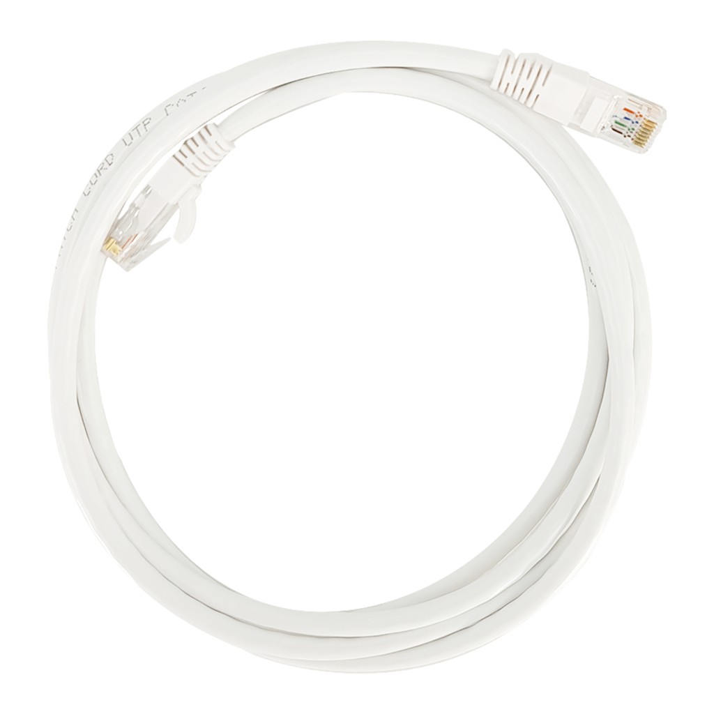 CABLE DE RED BLANCO CAT 5E – 3 METROS
