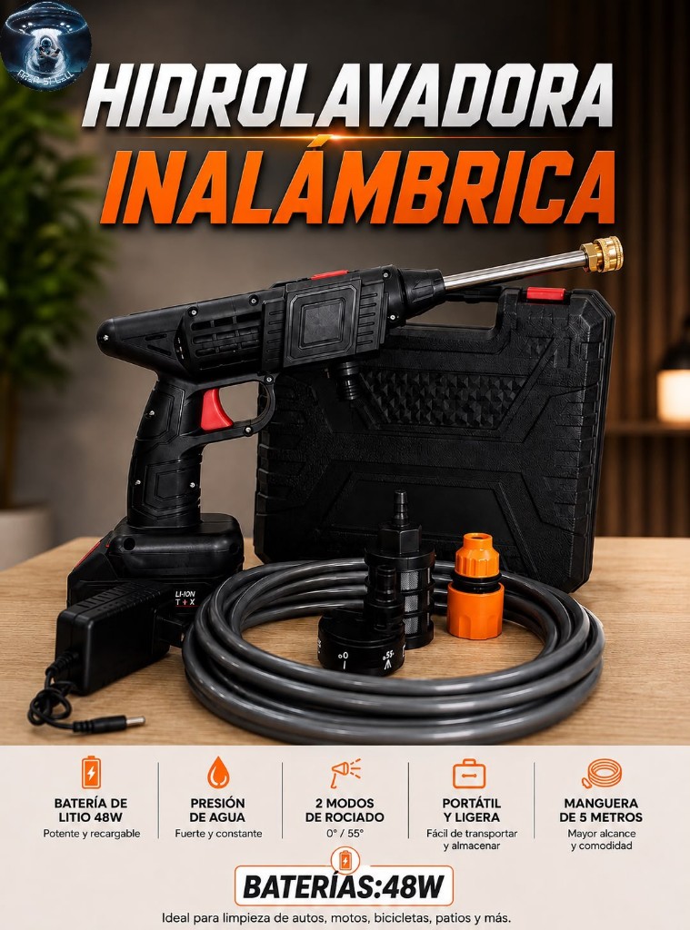 Hidrolavadora inalambrica 48W
