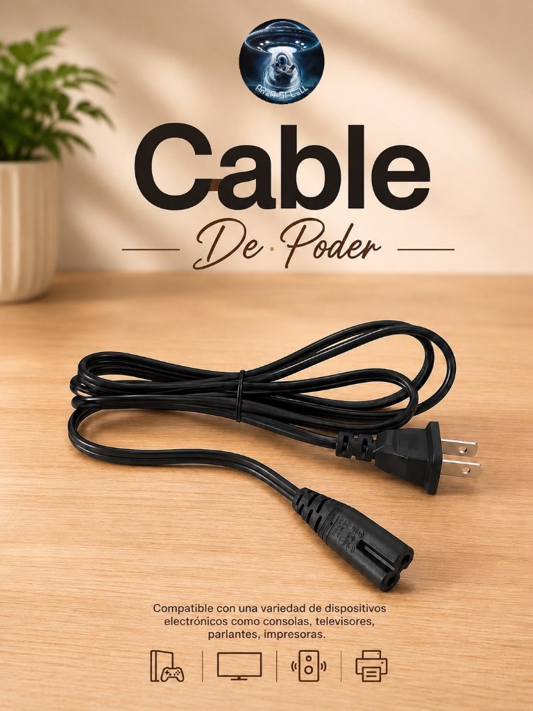 Cable De Poder negro