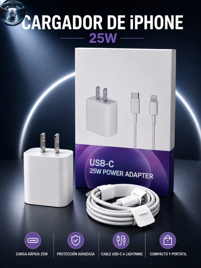 Cargador iPhone USB-C 25W