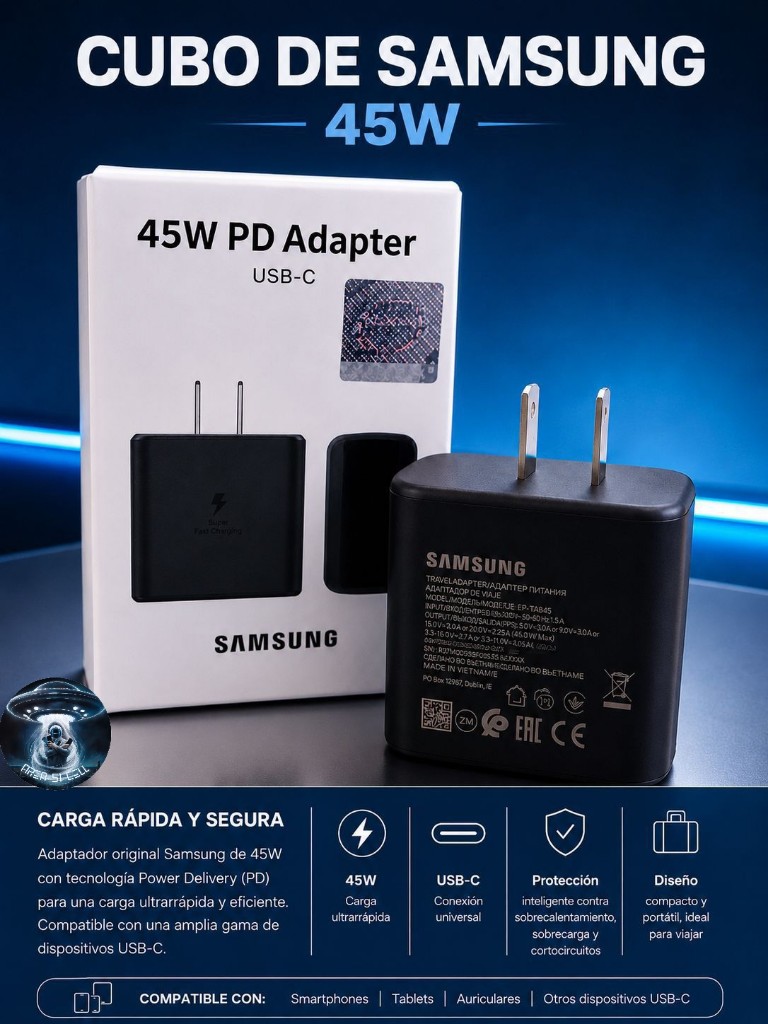Samsung cargador 45W USB-C