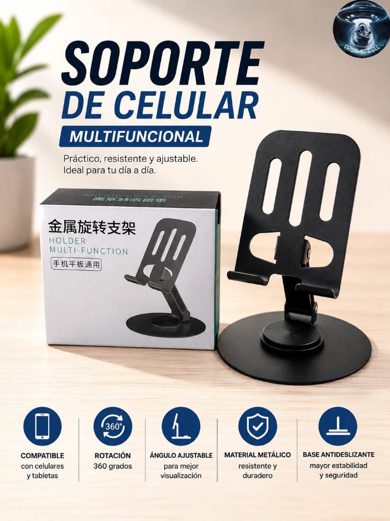 Soporte celular negro