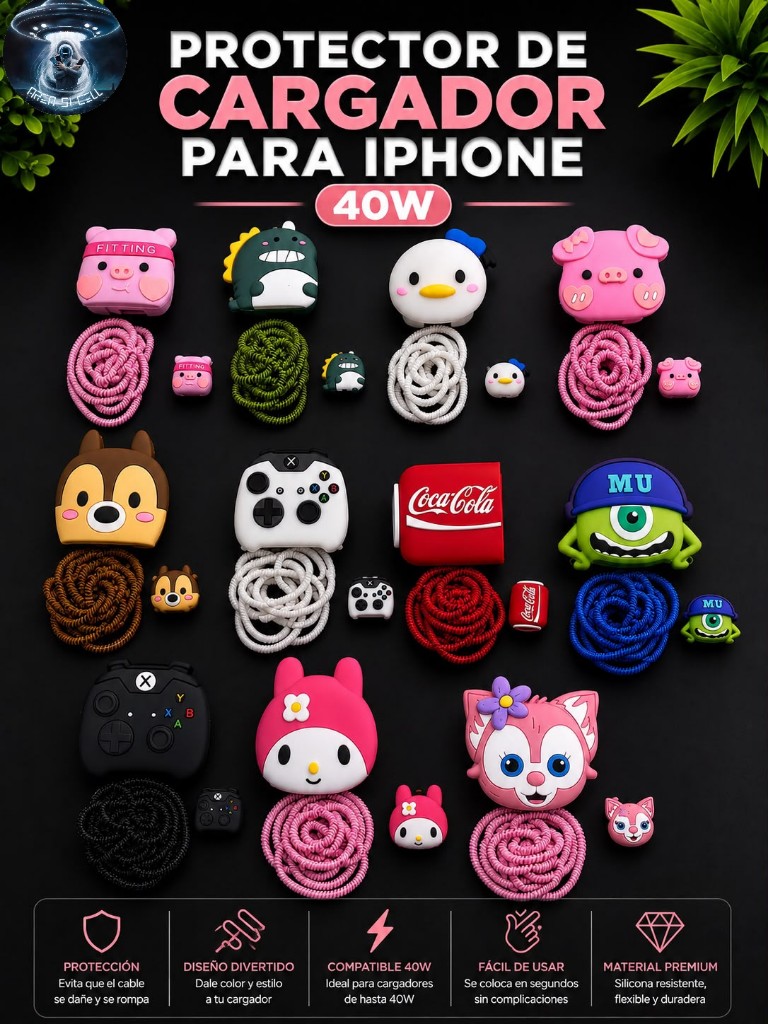 Protector de cargador iPhone 40W