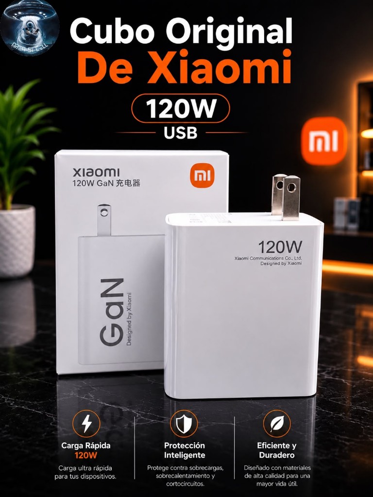 Xiaomi cargador blanco 120W