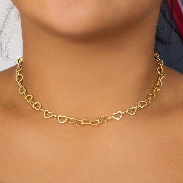 Choker Coração Vazado