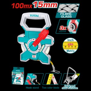 CINTA METRICA CRUCETA FIBRA DE VIDRIO 100X15MM - TOTAL