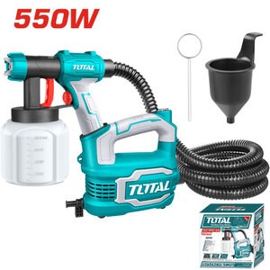PISTOLA DE PINTURA P/ ACABADO 550W (POTE PLÁSTICO) - TT5006 - TOTAL
