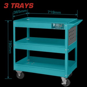 CARRO DE HERRAMIENTAS 78CM (3 BANDEJAS) - TOTAL