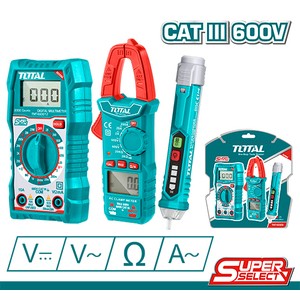 TESTERS CAT III 600V (PINZA AC, MULTÍMETRO Y BUSCAPOLOS) - TOTAL