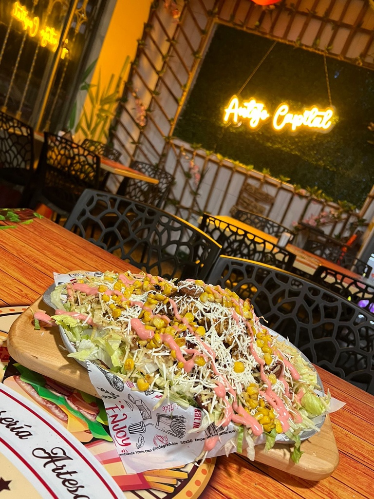 Nachos con pollo