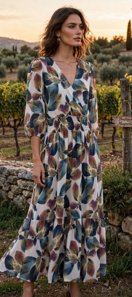 Vestido tul manga larga
