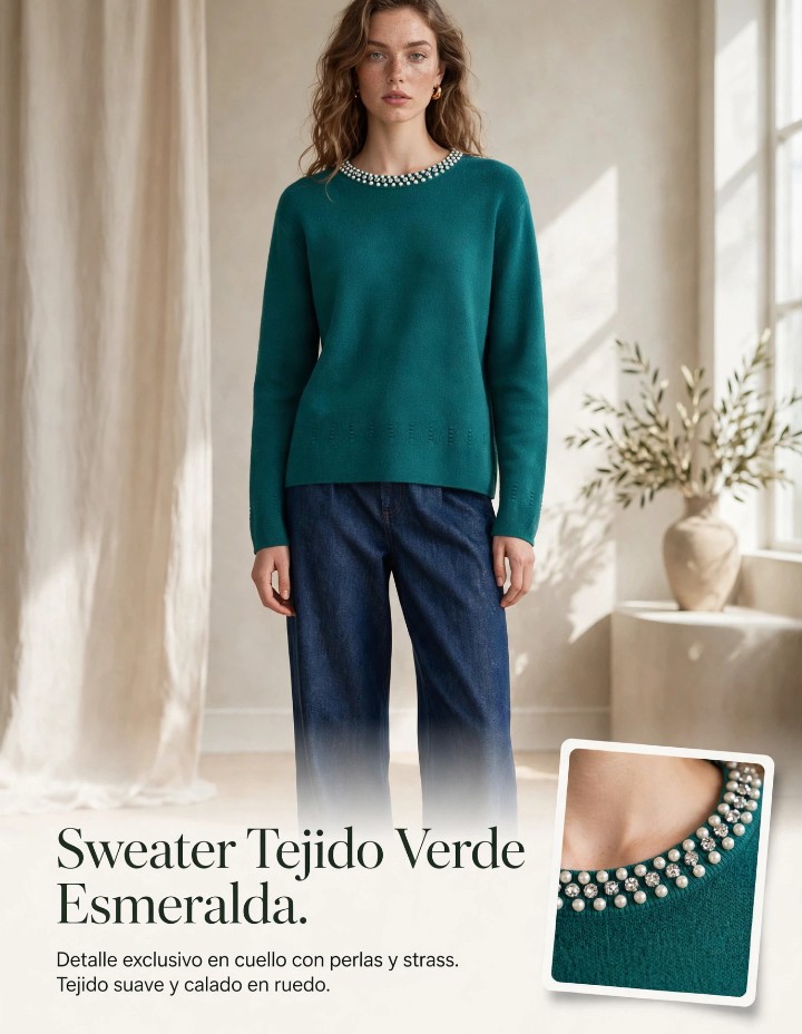 Sweater Estrella con brillos