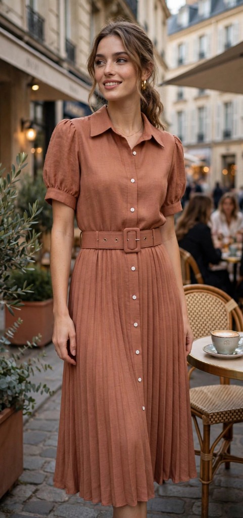 Vestido Dani plisado