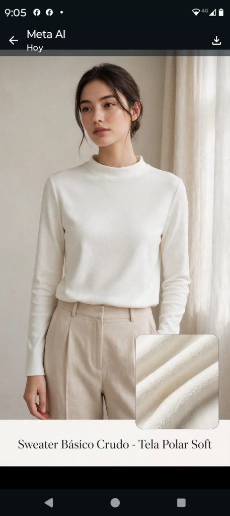 Sweater Básico "Mila" en Polar Soft