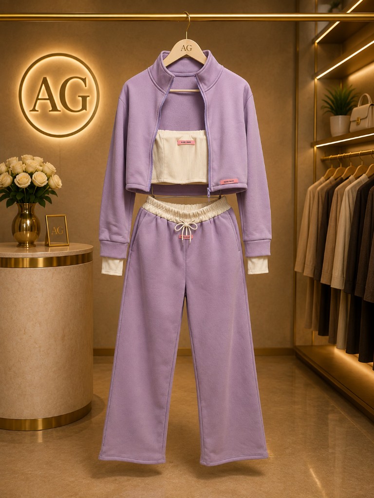 Set Buzo Morado