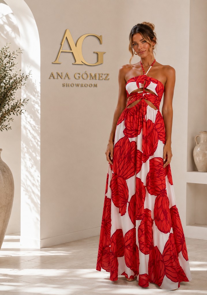 Vestido Largo Floral