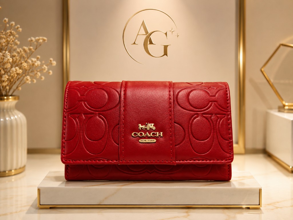 Billetera Coach Roja