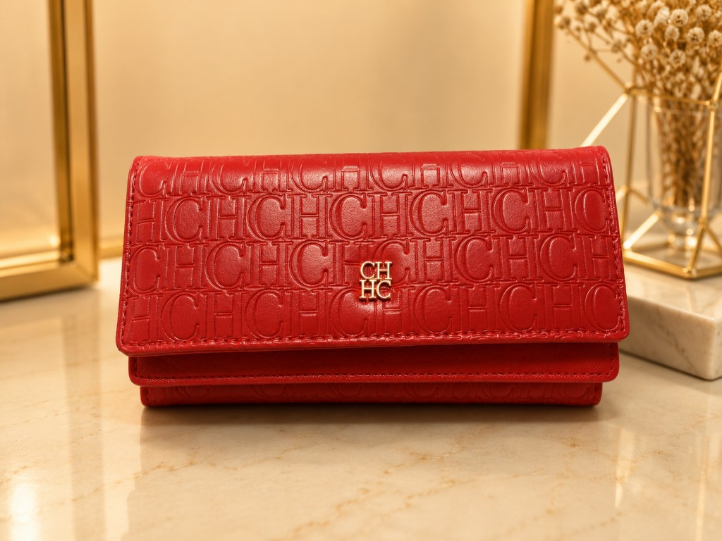 Billetera Carolina Herrera Roja