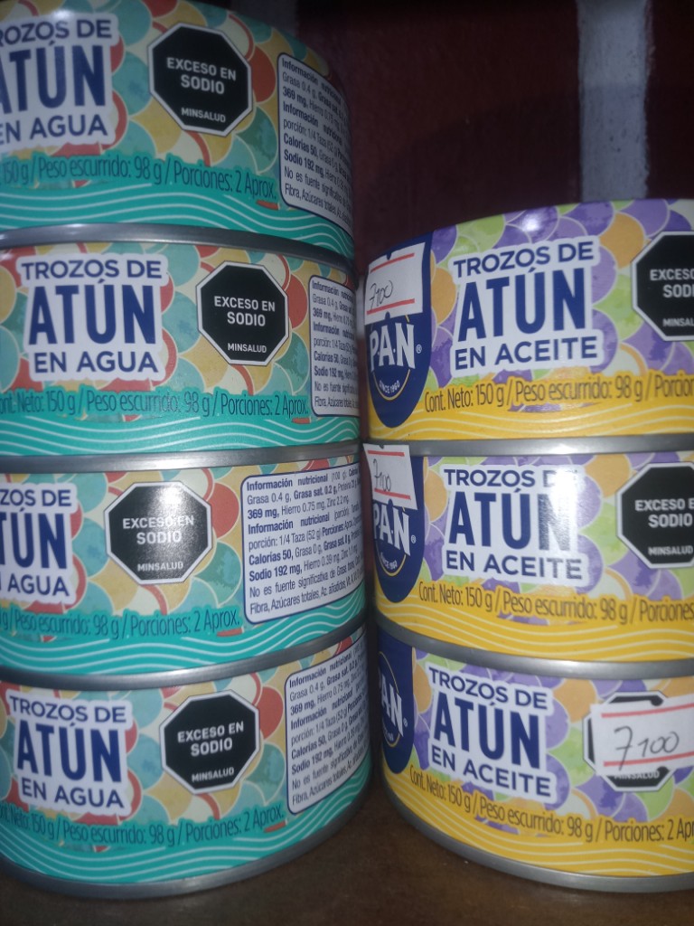 Atun P.A.N. aceite y agua