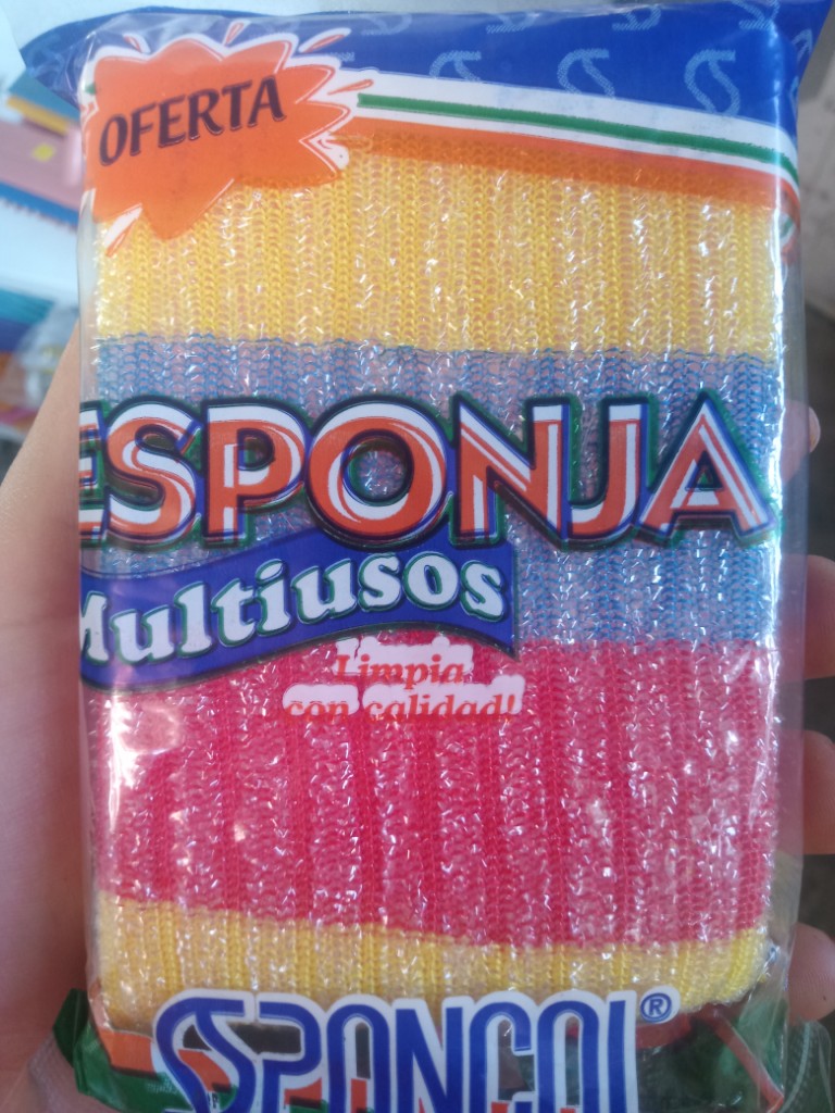 Esponja multiusos multicolor
