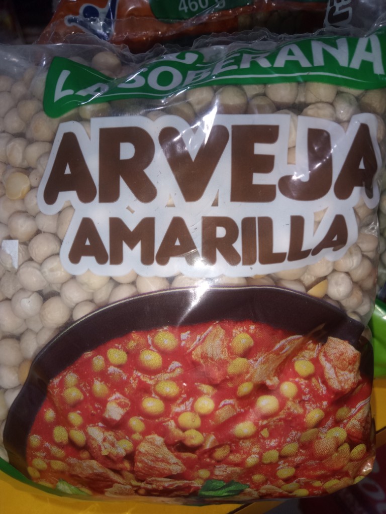 Arveja amarilla soberana x 500g