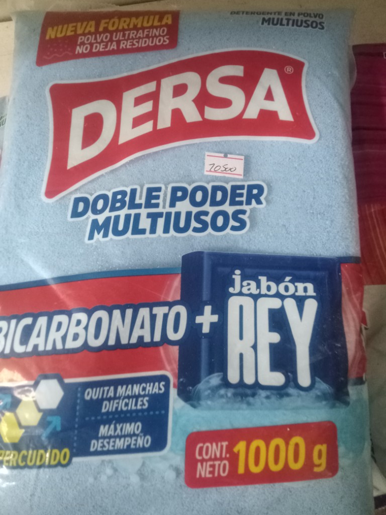 detergente dersa bicarbonato y rey x1000