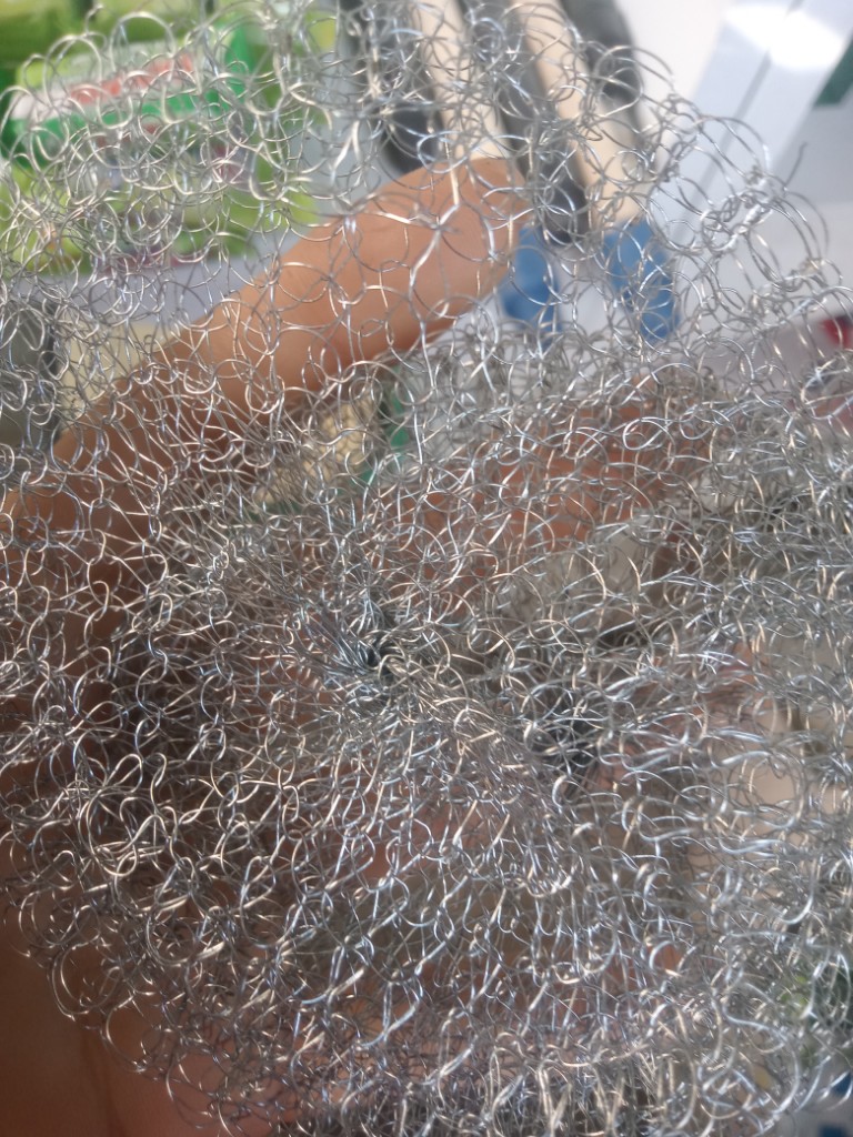 Esponja de alambre metalica