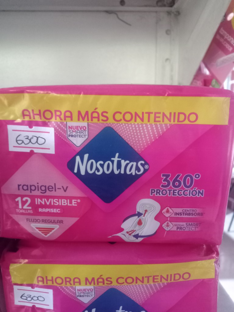 Nosotras Rapigel-V toallas 12 unidades