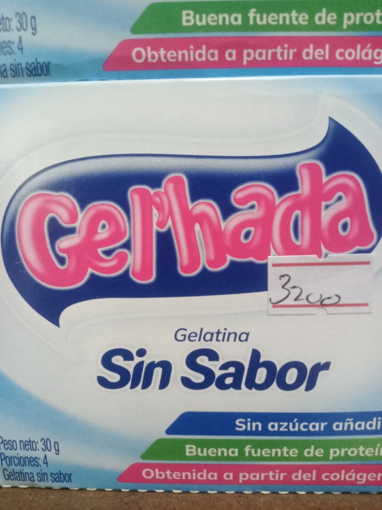 Gelatina sin sabor gerhada x 15g