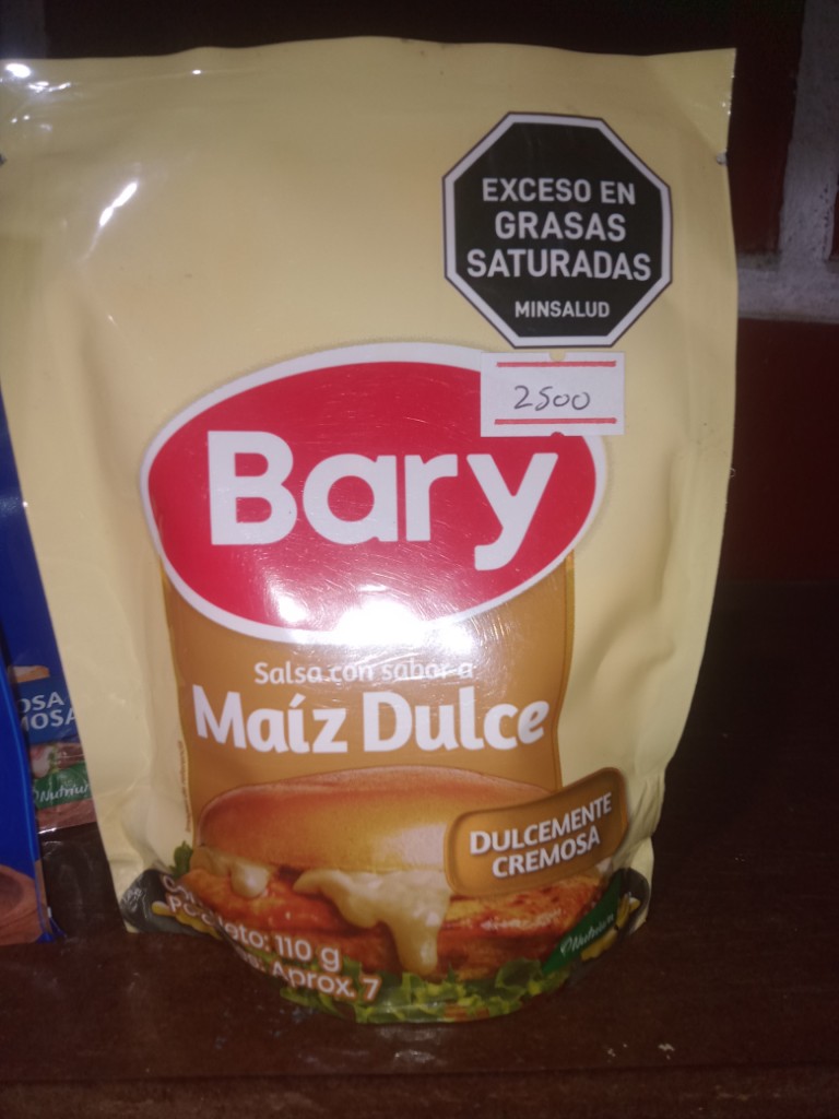 salsa bary maiz dulce x 110