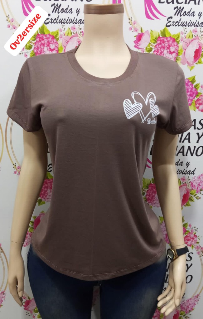 Blusa oversize larga corazon