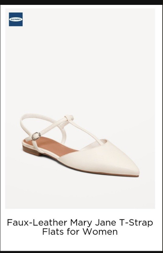 Old Navy beige flats Mary Jane