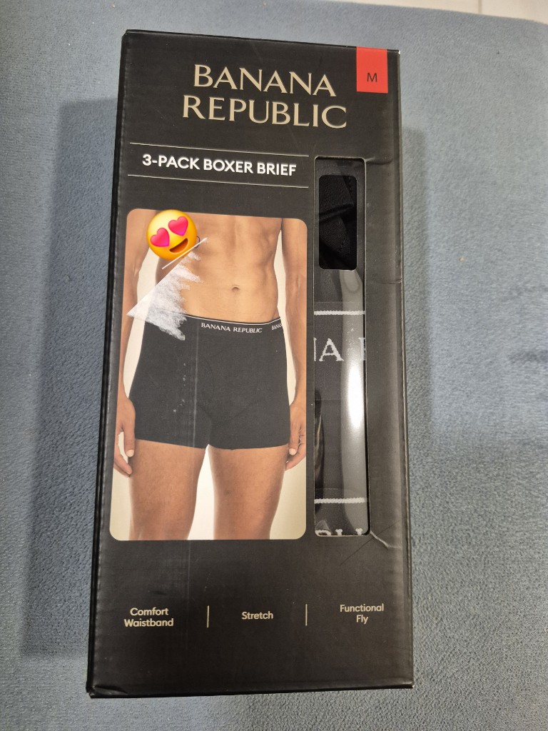 Banana Republic boxer brief negro 3-pack