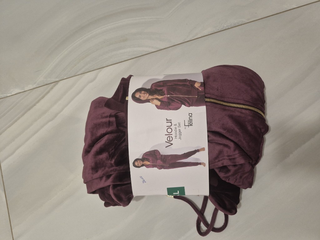 Felina Velour conjunto borgoña
