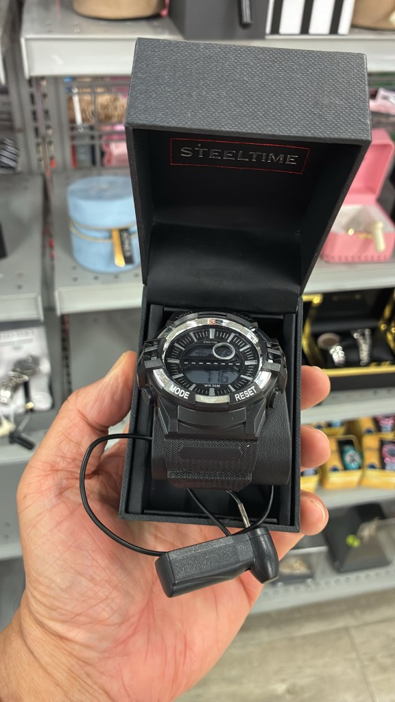 STEELTIME reloj negro deportivo