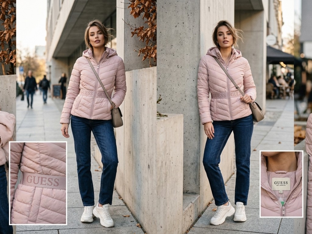GUESS campera rosa