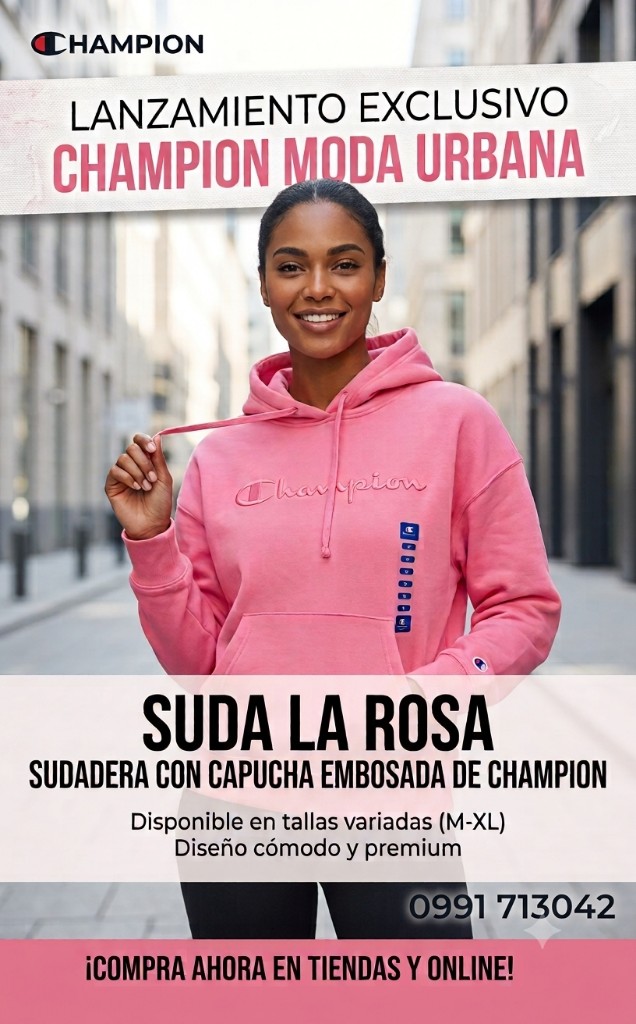 Champion hoodie rosa