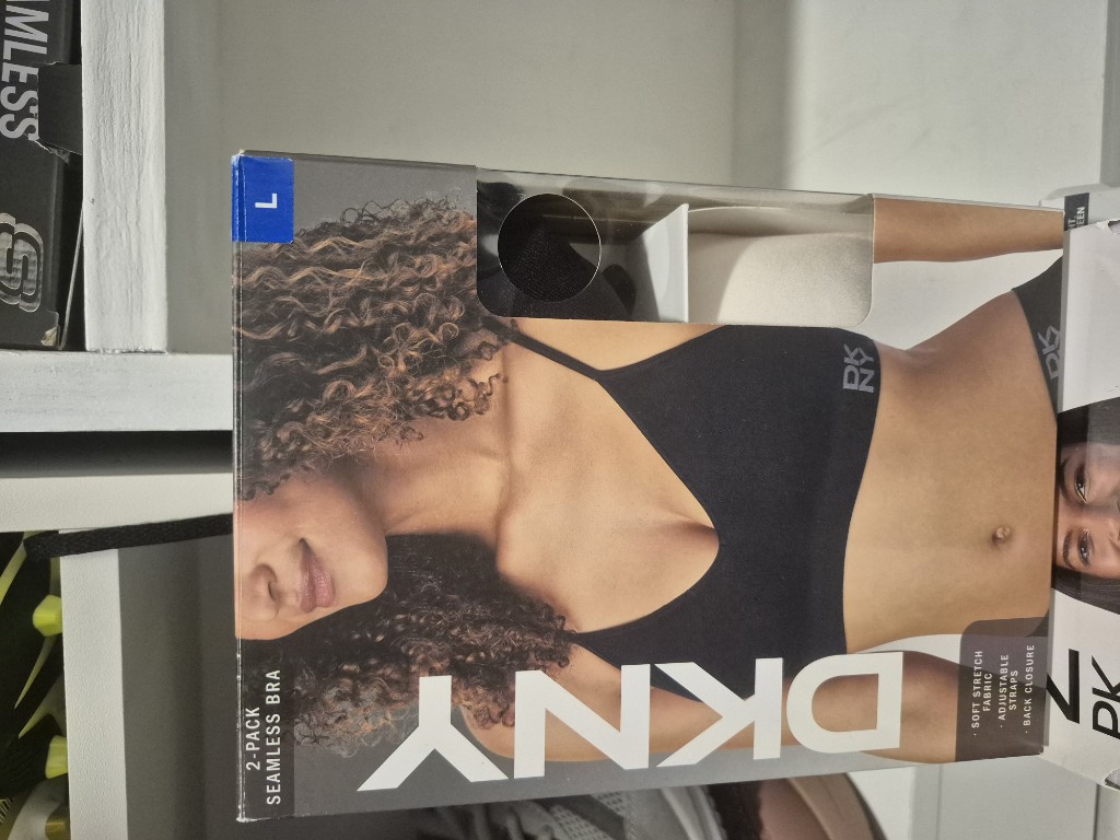 DKNY brassier negro y blanco